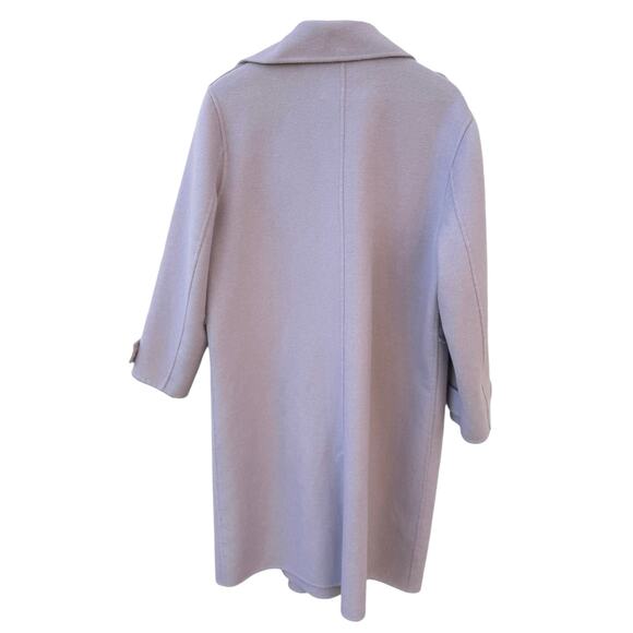 Badgely Mischka Lt. Purple Open Trench Coat Plus Siz 1X Wool Blend *Missing Belt - Picture 5 of 7